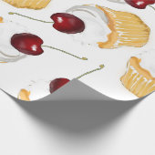 Cupcake met Cherry Cadeaupapier (Hoek)