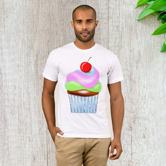 Cupcake met Cherry op top Mannen T-shirt