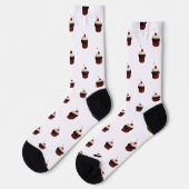 Cupcake met Cherry op Top Pattern Sokken (Links)