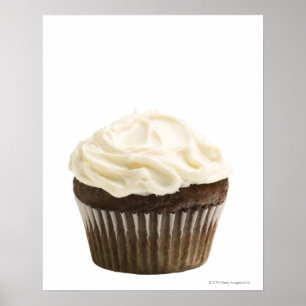 Cupcake met chocoladeijs, studio shot 2 poster