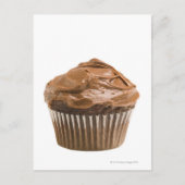 Cupcake met chocoladeijs, studioshot briefkaart (Voorkant)