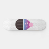 Cupcake met glazuurnaam Spikkels Skateboard (Horizontaal)