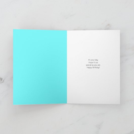 Cupcake met kaars "Hey, Verjaardagsmeisje" Kaart (Binnen)