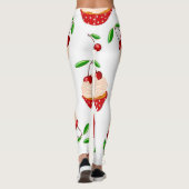 Cupcake Met Kersen Patroon Leggings (Achterkant)