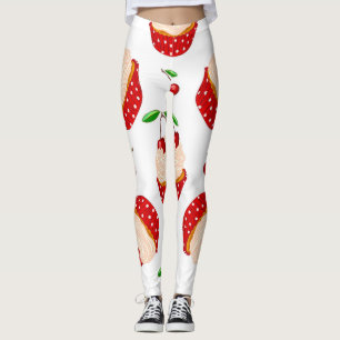 Cupcake Met Kersen Patroon Leggings