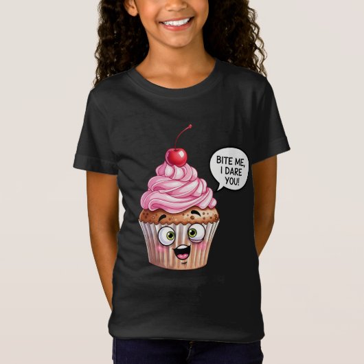 Cupcake met kersen van Natasha Us T-shirt (Voorkant)