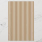 Cupcake met Soft Mocha Stripes Flyer (Achterkant)