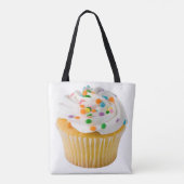 Cupcake met Sprinkles Huge populair Tote Bag (Achterkant)