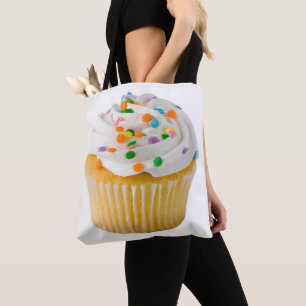 Cupcake met Sprinkles Huge populair Tote Bag