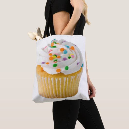 Cupcake met Sprinkles Huge populair Tote Bag (Dichtbij)