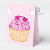 Cupcake met twee harten Vrijgezellenfeest Goody Bo Bedankdoosjes (Achterkant)