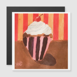 Cupcake met vanille glazuur