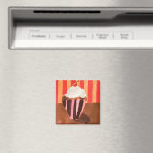 Cupcake met vanille glazuur magneet (Insitu (Vaatwasser))