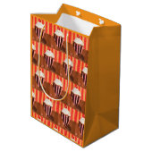 Cupcake met vanille glazuur medium cadeauzakje (Achterkant Gekanteld)