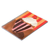 Cupcake met vanille glazuur notitieboek (Linkerzijde)