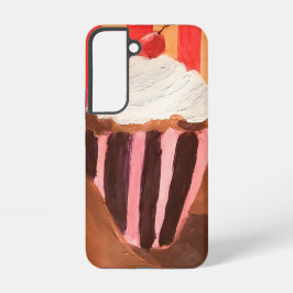Cupcake met vanille glazuur samsung galaxy hoesje