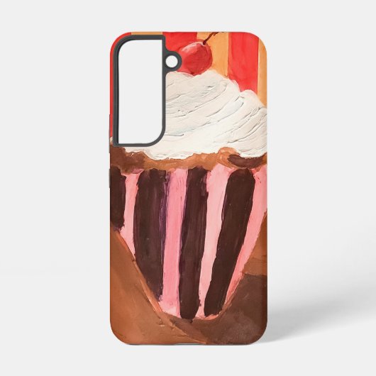 Cupcake met vanille glazuur samsung galaxy hoesje (Achterkant)