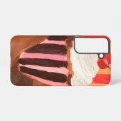Cupcake met vanille glazuur samsung galaxy hoesje (Achterkant horizontaal)