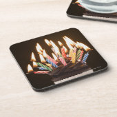 Cupcake met verjaardagskaarsen onderzetter (Linkerzijde)