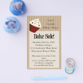 Cupcake met zachte mokkastrepen flyer (Enkel)