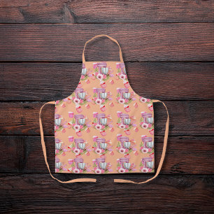 Cupcake & Mixer Perzikkleurige Keuken Schort