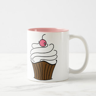 Cupcake-Mok Tweekleurige Koffiemok