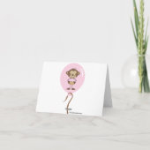 Cupcake MonkeyBedankt Bedankkaart (Achterkant)