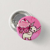 Cupcake-monster Ronde Button 3,2 Cm (Voorkant /achterkant)