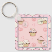 Cupcake Motto-Sleutelhanger Sleutelhanger (Voorkant)