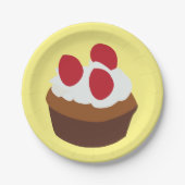 Cupcake muffin cupcake papieren bordje (Voorkant)