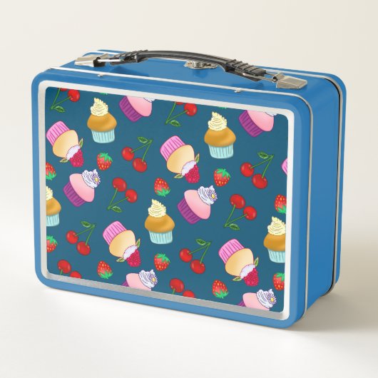 Cupcake Muffin Strawberry Cherry Sweet Snoep (Achterkant)