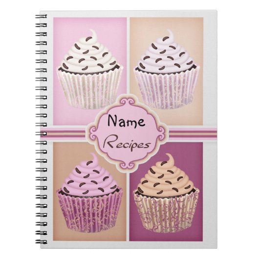 Cupcake-notitieboek ontvangen notitieboek (Voorkant)