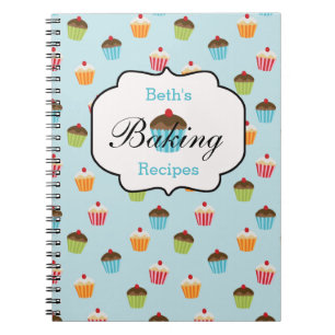Cupcake Notitieboek voor gepersonaliseerd bakken
