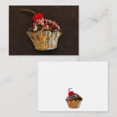 Cupcake notitiekaart notitiekaartje (Voorkant / Achterkant)