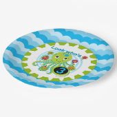 Cupcake Octopus 3rd Birthday Paper Borden Papieren Bordje (Gekanteld)