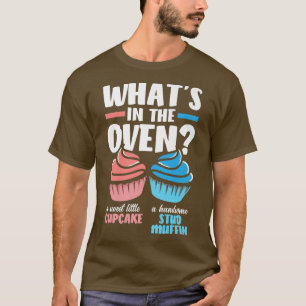 Cupcake of Muffin Baby shower Gender Reopenbaarmak T-shirt