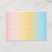 Cupcake- of staafmoffelkaarten voor Baby Informatiekaartje (Achterkant)