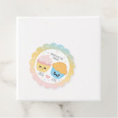 Cupcake of Stud Muffin Gender onthullen Bedankjes Labels (In situ)
