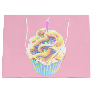 Cupcake om te vieren groot cadeauzakje