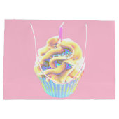 Cupcake om te vieren groot cadeauzakje (Achterkant)