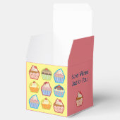Cupcake-ontwerp Bedankdoosjes (Geopend)