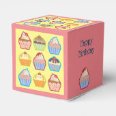 Cupcake-ontwerp Bedankdoosjes (Achterkant)