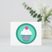 Cupcake-ontwerp Briefkaart (Staand voorkant)