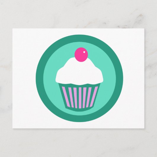 Cupcake-ontwerp Briefkaart (Voorkant)