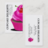 Cupcake-opdrachten - Besmetingen Desserts-paden Visitekaartje (Voorkant / Achterkant)