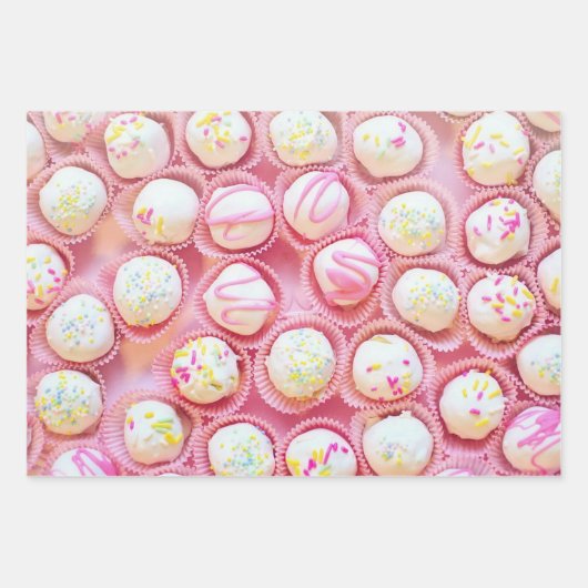 Cupcake-opdrachten Inpakpapier Vel (Voorkant 2)