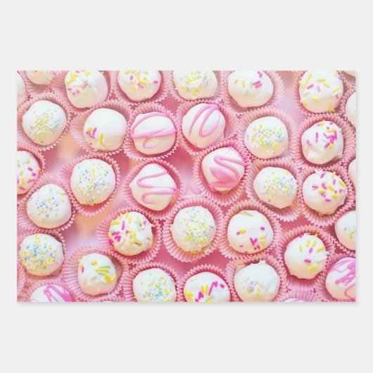 Cupcake-opdrachten Inpakpapier Vel (Voorkant)