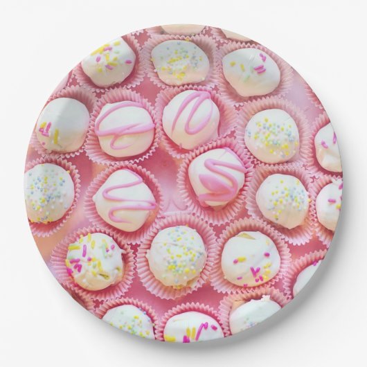 Cupcake-opdrachten Papieren Bordje (Voorkant)