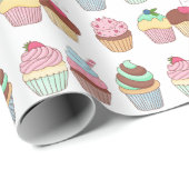 Cupcake-opvulpapier Cadeaupapier (Rol Hoek)