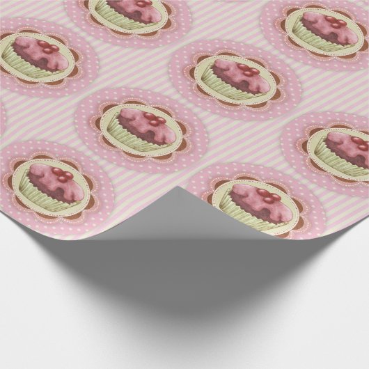 Cupcake-opvulpapier Cadeaupapier (Hoek)